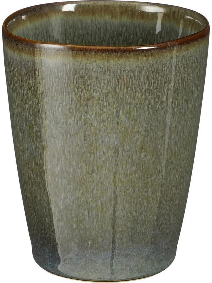 Mica Decorations Becher Racco Steinzeug Grün 10x8,5 cm