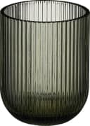 Mica Decorations Trinkglas Merlot grau gerippt Bild 1