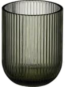 Mica Decorations Trinkglas Merlot grau gerippt Bild 2