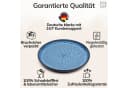 PURE LIVING Geschirr-Set Ibiza 6-tlg. Speiseteller 26 cm Tiefblau Steingut Bild 4