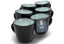 PURE LIVING Geschirr-Set Ibiza Becher 6er Salbeigrün Steingut Bild 2