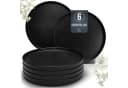PURE LIVING INTERIOR DESIGN Geschirr-Set Manhattan 6-tlg. Schwarz Steingut Bild 2