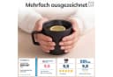 PURE LIVING Geschirr-Set Manhattan Becher 6er Schwarz Steingut Bild 3