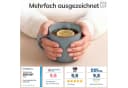 PURE LIVING Geschirr-Set Becher 6er Rauchblau Steingut Bild 3