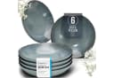 PURE LIVING Geschirr-Set Steingut Rauchblau Landhausstil 6er Bild 2