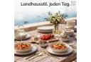 PURE LIVING INTERIOR DESIGN Geschirr-Set Rustic Becher 6er-Set Beige Steingut Bild 1