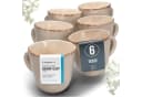 PURE LIVING INTERIOR DESIGN Geschirr-Set Rustic Becher 6er-Set Beige Steingut Bild 2