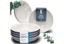 PURE LIVING Hygge Geschirr-Set 6-tlg. Suppenteller Steingut Graublau Bild 2