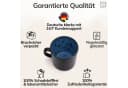 PURE LIVING INTERIOR DESIGN Geschirr-Set Ibiza Becher 6er-Set Tiefblau Steingut Bild 4