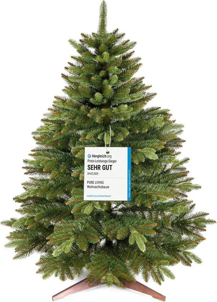 PURE LIVING INTERIOR DESIGN Künstlicher Weihnachtsbaum 90 cm Nordmanntanne - Bild 2