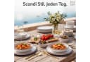 PURE LIVING INTERIOR DESIGN Geschirr-Set Scandi Becher 6er-Set Weiß/Schwarz Bild 1