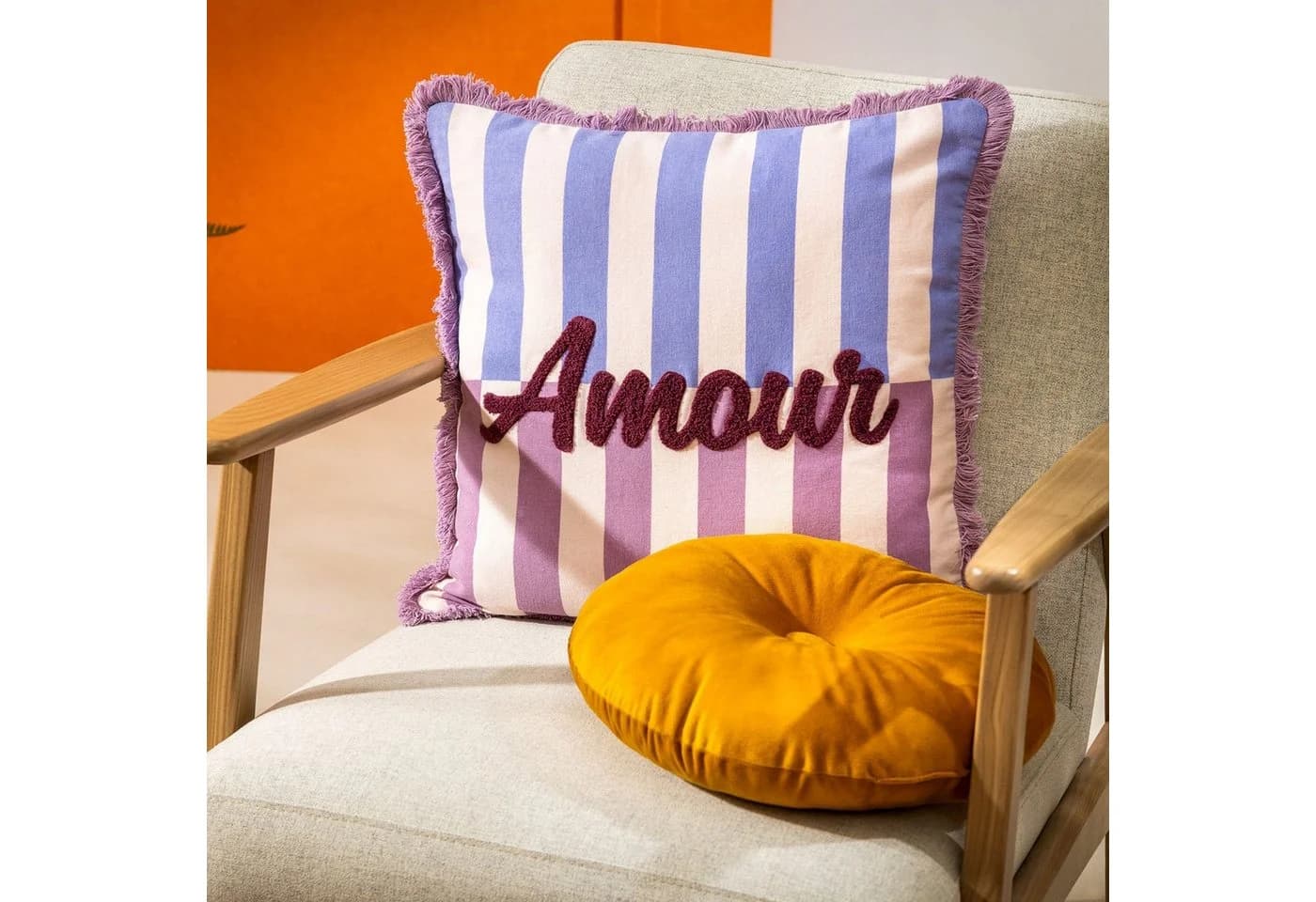 Dutch Decor Kissenhülle Amour Rosa Baumwolle - Bild 5