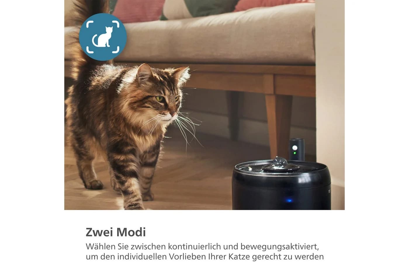 PHILIPS Trinkbrunnen PAW3210/02 Pet Series Schwarz 2,2l - Bild 5