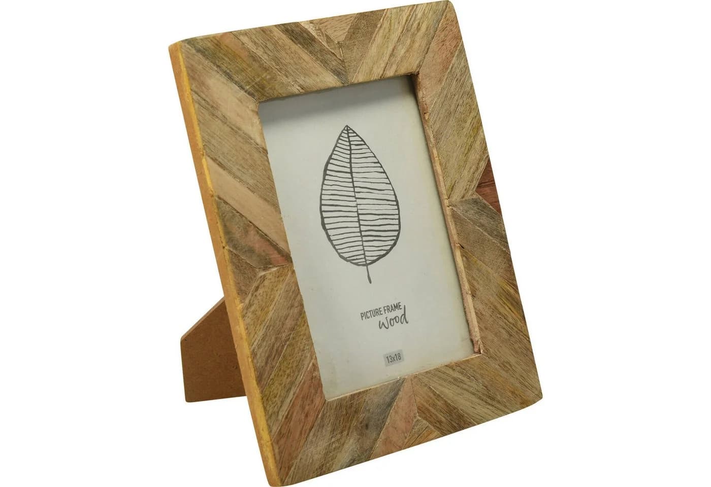 Home & styling collection Fotorahmen Mango-Holz Fischgrät 19x24 cm