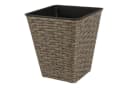 Home & styling collection Blumentopf 3er Set Braun Kunststoff Poly Rattan Optik Bild 5