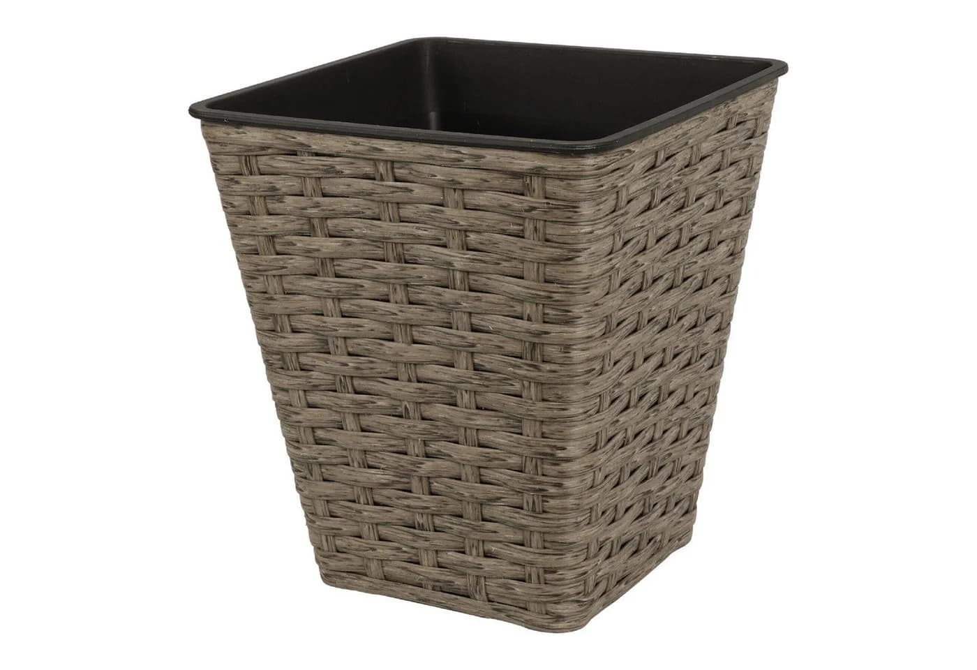 Home & styling collection Blumentopf 3er Set Braun Kunststoff Poly Rattan Optik - Bild 5