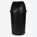Spectrum Mülleimer mit Schwingdeckel 50 Liter Schwarz Bild 2