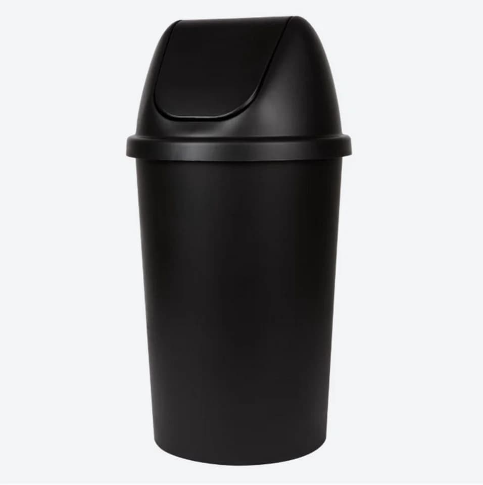 Spectrum Mülleimer mit Schwingdeckel 50 Liter Schwarz - Bild 2
