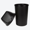 Spectrum Mülleimer mit Schwingdeckel 50 Liter Schwarz Bild 3