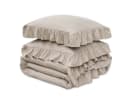 Sitheim-Europe Bettwäsche Ruffles Mikrofaser Braun 2-teilig Bild 4