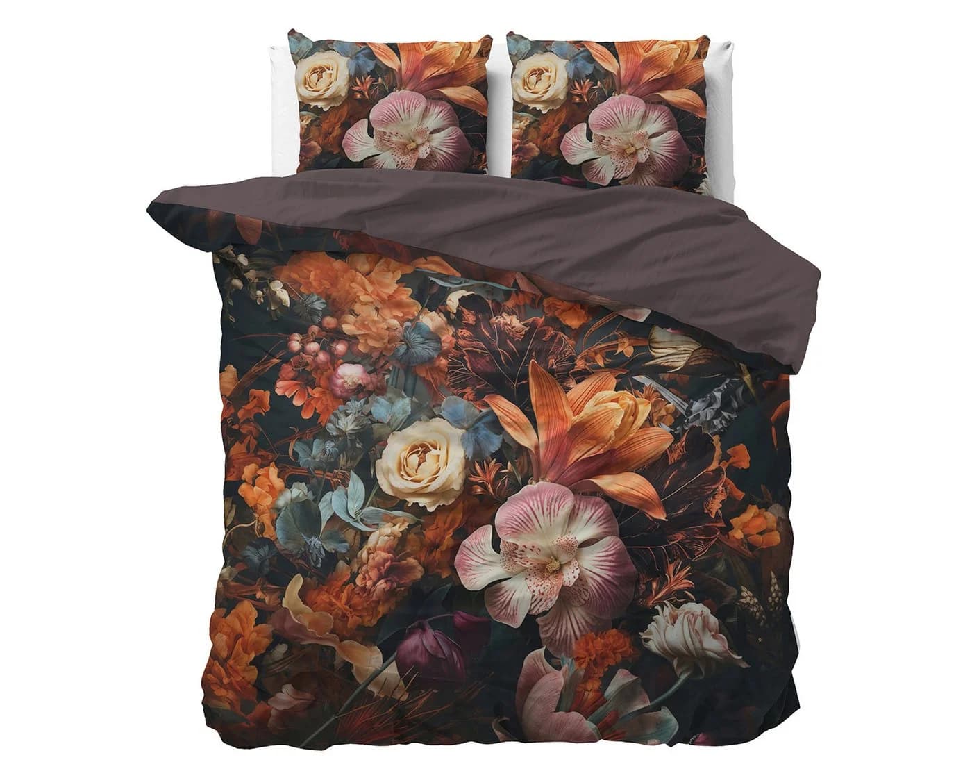 Sitheim® Bettwäsche 3-teilig 100% Baumwollsatin Blumenmuster Bunt - Bild 5