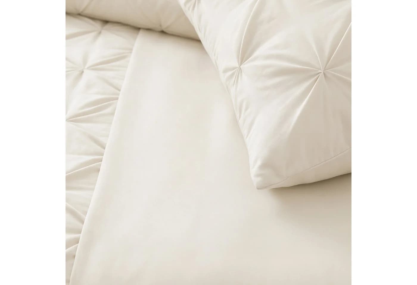 Sitheim-Europe Bettwäsche Border Pintuck Mikrofaser Beige 3-teilig - Bild 5