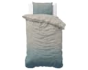 Sitheim® Bettwäsche Gradia Flanell 3-teilig Beige/Blau Bild 5