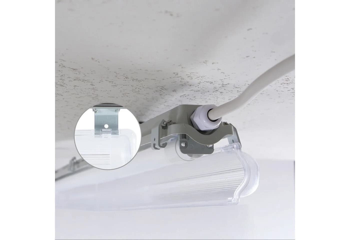 LED's light Basic LED Deckenleuchte Feuchtraum IP65 Grau 18W - Bild 5