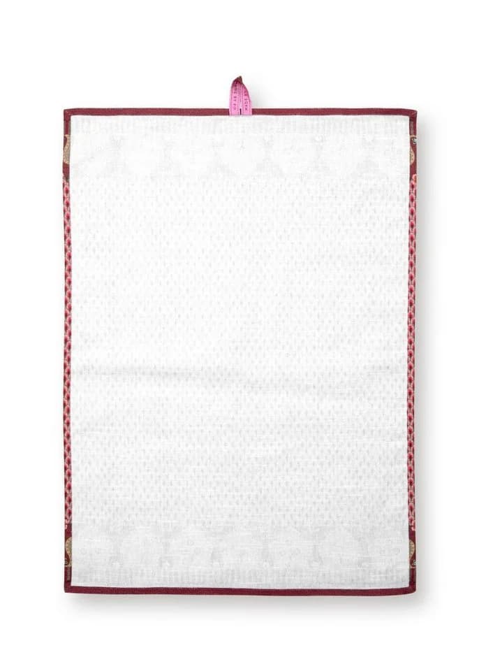 PiP Studio Geschirrtuch Flower Festival Dunkelrosa 50x70cm - Bild 5