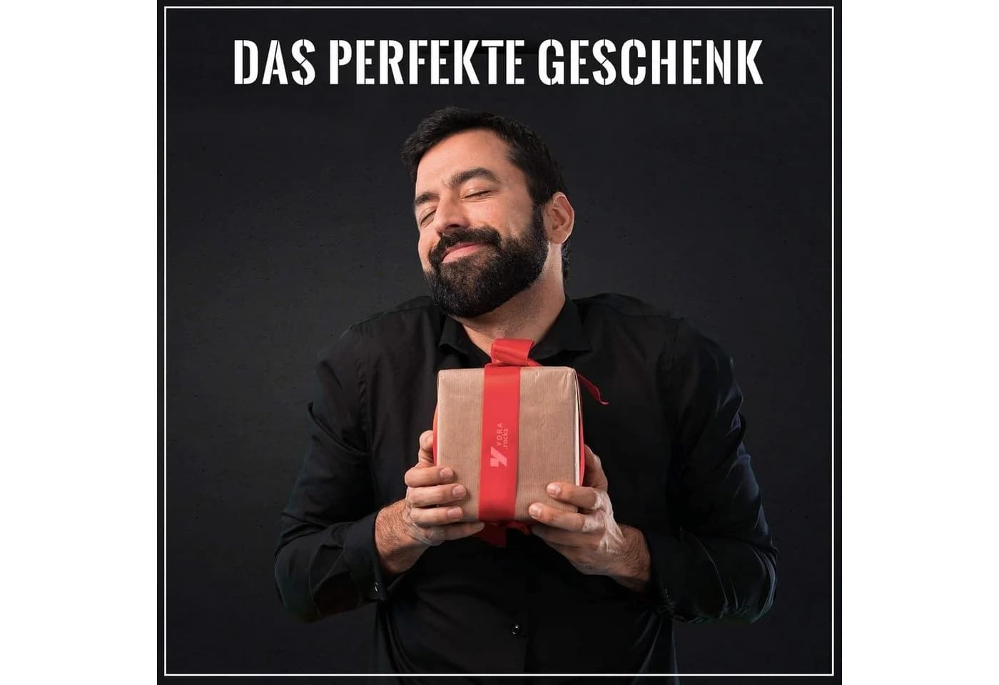YORA Grillschürze für Männer Schwarz mit Urkunde - Bild 5