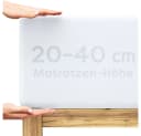 Wolkenfeld Spannbettlaken Jersey Weiß Elastisch Rutschfest Bild 2