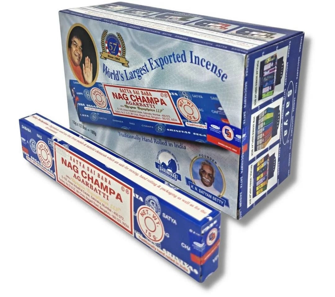 Satya Incense Räucherstäbchen 12er Pack Nag Champa Sandelholz - Bild 2