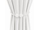 ELANOX Magnetische Raffhalter 2er Set mit Perlen Weiß Bild 2