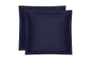 Amqua Kissenbezug Mako Satin 100% Baumwolle Verdeckter Reißverschluss Bild 2