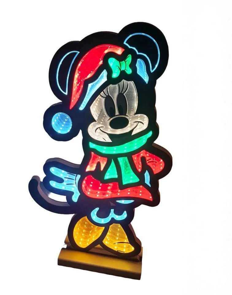 Disney Minnie Mouse LED Dekofigur Infinity Lights 3D Weihnachtsdeko - Bild 2