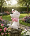 Disney Gartenfigur Katze Marie Wetterfest Polyresin Bild 5