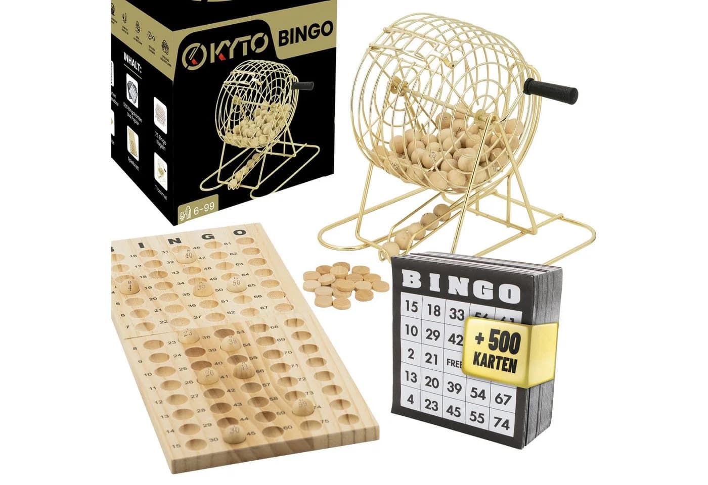 Kyto Bingospiel Deluxe Gold + 500 Bingokarten - Bild 2
