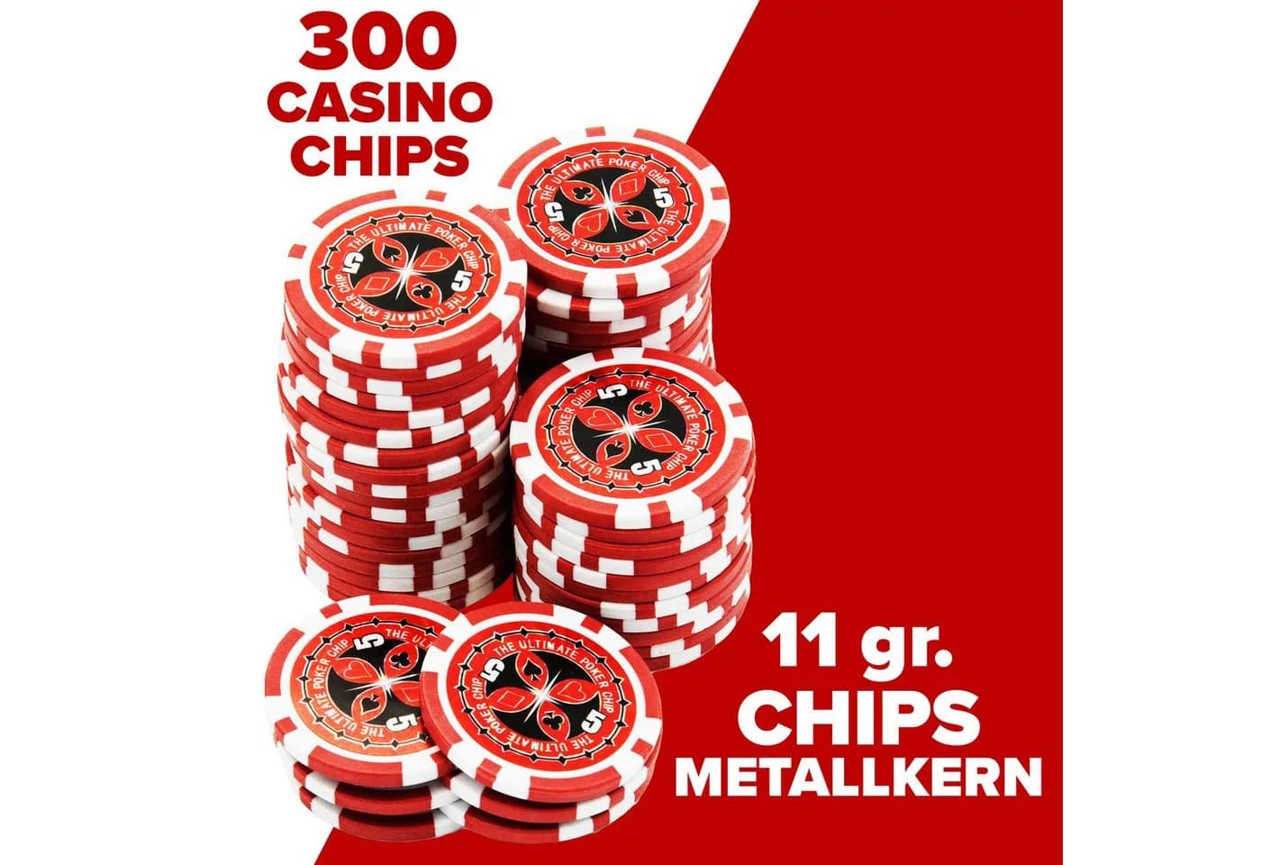 Kyto Poker Set 300-tlg. Schwarz Aluminiumkoffer - Bild 5