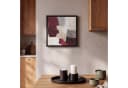 OneMillionCanvasses® Leinwandbild Abstrakt Rot mit Schattenfugenrahmen Bild 1