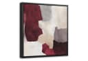 OneMillionCanvasses® Leinwandbild Abstrakt Rot mit Schattenfugenrahmen Bild 2
