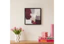 OneMillionCanvasses® Leinwandbild Abstrakt Rot mit Schattenfugenrahmen Bild 4