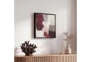 OneMillionCanvasses® Leinwandbild Abstrakt Rot mit Schattenfugenrahmen Bild 5