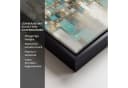 OneMillionCanvasses® Leinwandbild Abstrakt Gold Skyline mit Rahmen Bild 3