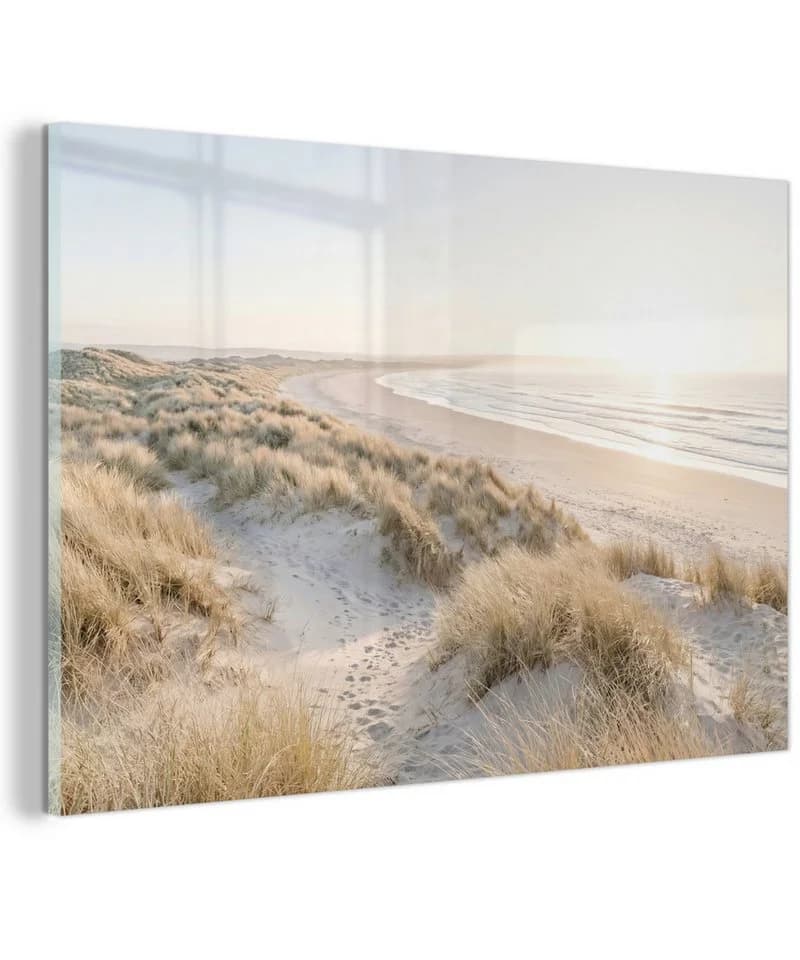MuchoWow Acrylglasbild Dünen Strand Beige Modern - Bild 2