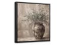 OneMillionCanvasses Leinwandbild Olivenpflanze Beige mit Rahmen Bild 2