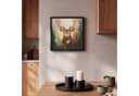 OneMillionCanvasses Leinwandbild Hirsch mit Rahmen 20x20cm Bild 1