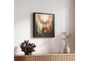 OneMillionCanvasses Leinwandbild Hirsch mit Rahmen 20x20cm Bild 5