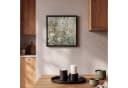 OneMillionCanvasses® Leinwandbild mit Rahmen Blumen Grau Grün Modern Bild 1