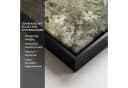 OneMillionCanvasses® Leinwandbild mit Rahmen Blumen Grau Grün Modern Bild 3