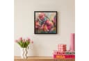 OneMillionCanvasses® Leinwandbild mit Rahmen Rosa Blumen 20x20cm Bild 4